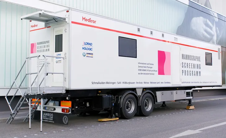 Mammobil für das mobile Screening